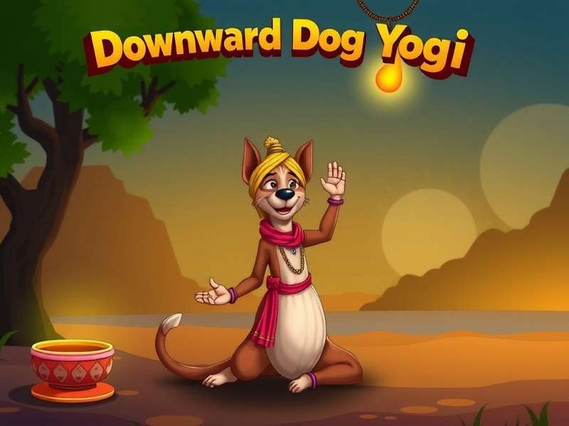 Downward Dog Yogi Diwali Edition